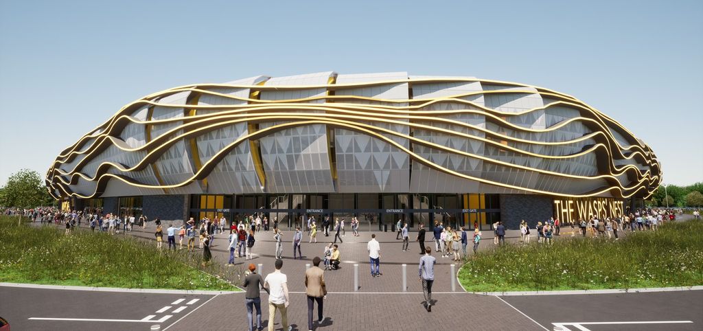 Concept design for the new Wasps RFC stadium